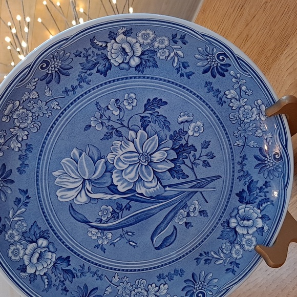 RARE Spode Blue Room Collection Botanical Cake Plate | Vintage 1990"s' - Picture 7 of 7